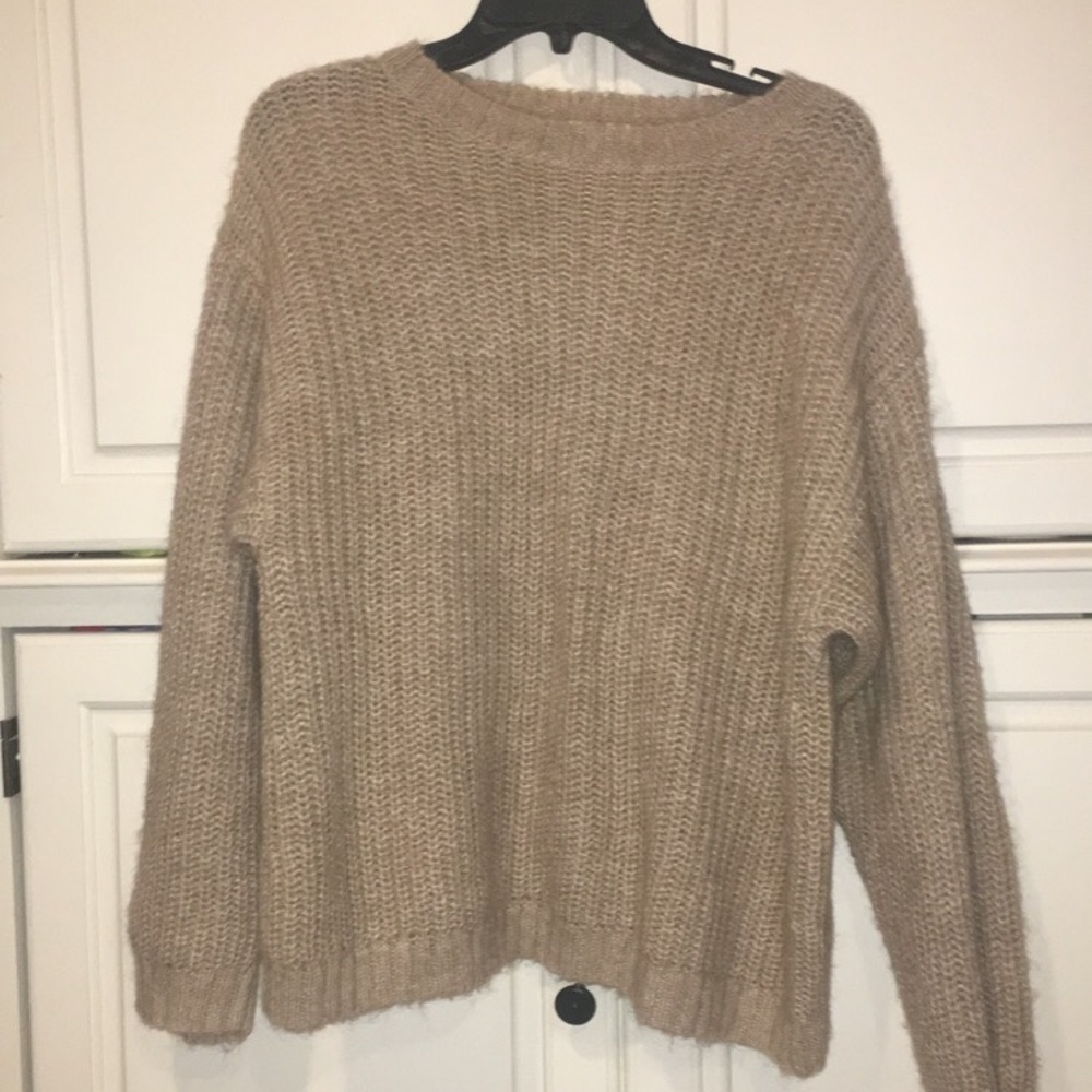 Brown knitted sweater